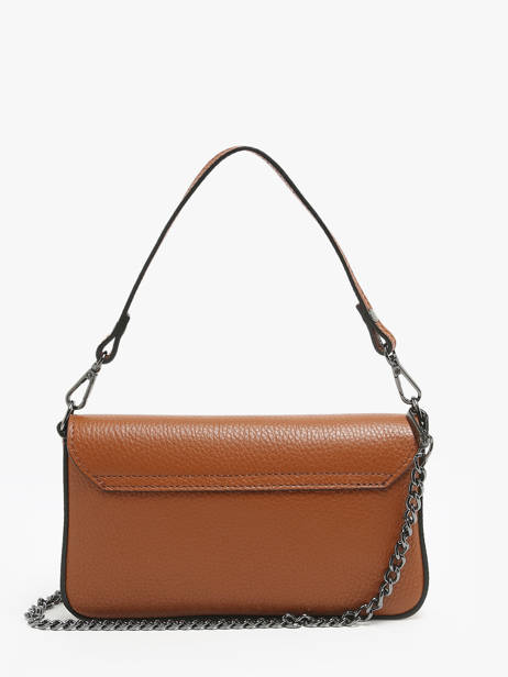 Cross Body Tas Caviar Leder Milano Bruin caviar CA240612 ander zicht 4